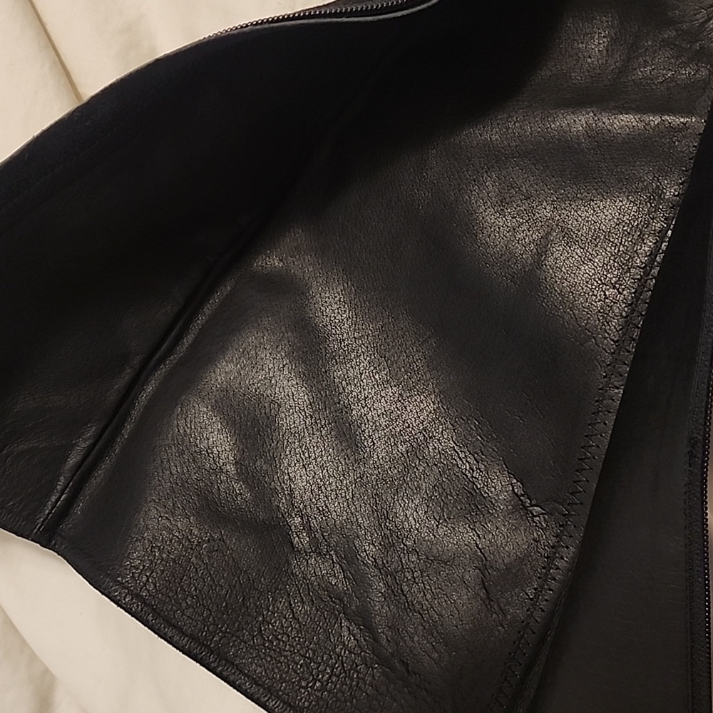 Alexander McQueen Knee High Platform Boots Black Leather Stiletto Harness - Picture 9 of 15